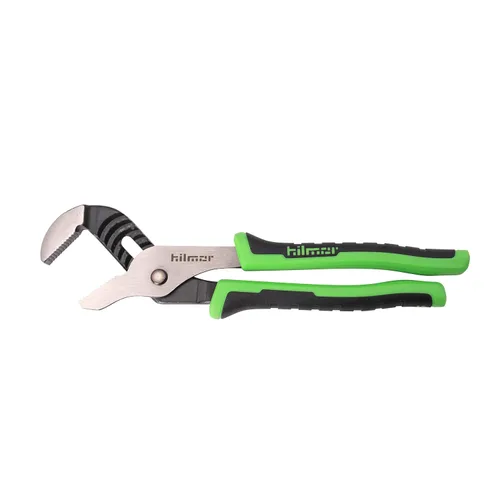 Miniatura 2 de Hilmor Alicates de lengüeta y ranura de 10 pulgadas con mango de goma, negro y verde, GJP10 1885367