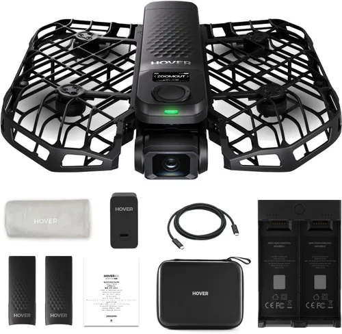 HOVERAir X1 PRO 4K Drone con cámara, cámara voladora de acción plegable con velocidad de seguimiento de 42 KM/H, más de 10 modos de vuelo