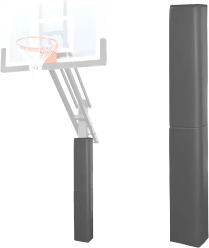 Miniatura 15 de Katop Almohadilla cuadrada para bastón de baloncesto, acolchado de poste protector resistente para poste de 5 x 5 pulgadas, poste y base de 6 x 6