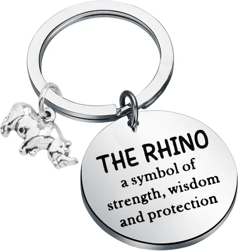 Regalo de rinoceronte regalo para amantes del rinoceronte, regalo de rinoceronte, regalo de animal, rinoceronte, un símbolo de fuerza, sabiduría,