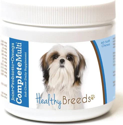 Miniatura 286 de Healthy Breeds Pug todo en uno multivitamínico suave masticable 60