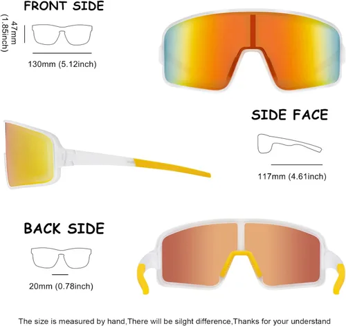 Miniatura 6 de MAXJULI Gafas de sol polarizadas para niños de 6 a 14 años, para deportes de béisbol al aire libre, ciclismo, protección UV400, 7705