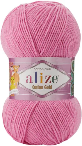 Miniatura 2 de 55% algodón 45% acrílico Alize Cotton Gold Yarn 1 madeja/bola 3.53 oz 360 yardas (1-crema)