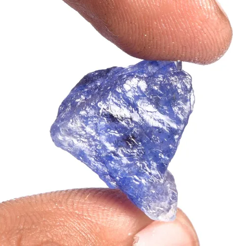 Miniatura 3 de GEMHUB Zafiro azul certificado, 16.55 quilates, cristal curativo natural de grado A, piedra preciosa de zafiro en bruto DP-547, Gema, azul