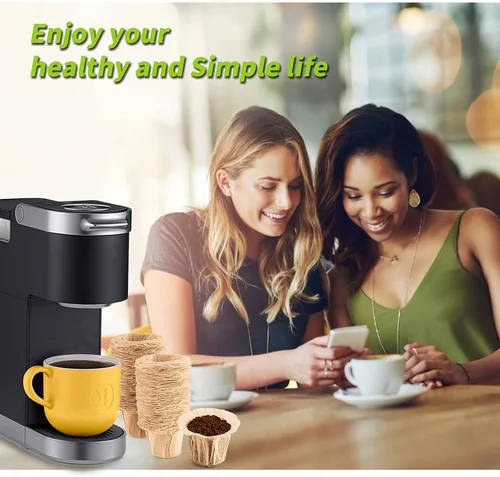 Miniatura 6 de Filtros de papel desechables sin blanquear para cafeteras Keurig 1.0 y 2.0 de una sola porción, ajuste universal para todas las cápsulas de filtro