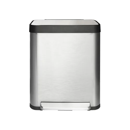 Miniatura 40 de Cubo de basura pequeño para baño con tapa, cubo de basura de 1.3 galones con cubo interior extraíble, cubo de basura delgado con tapa de cierre