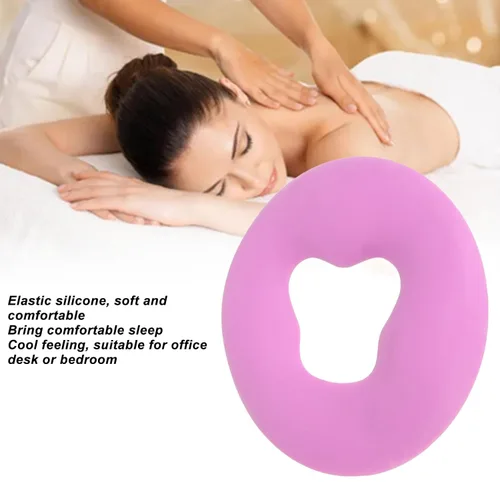 Miniatura 2 de Almohada facial para mesa de masaje, cojín de silicona para masaje de spa, cojín facial ()
