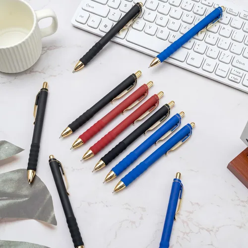 Miniatura 7 de Linbsunne Bolígrafos de punta media de 0.039 in con agarre súper suave para hombres y mujeres, bolígrafos retráctiles