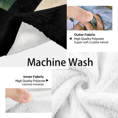 Miniatura 2 de Manta personalizada con 5 fotos y texto, manta con imágenes personalizadas, manta de forro polar divertida, ligera, súper suave, para sofá, cama