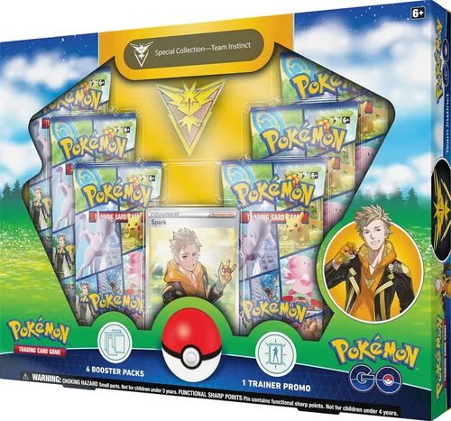 Miniatura 3 de Pokémon TCG: GO Special Collection - Team Instinct (1 tarjeta promocional de aluminio, 1 pin Deluxe y 6 paquetes de refuerzo)