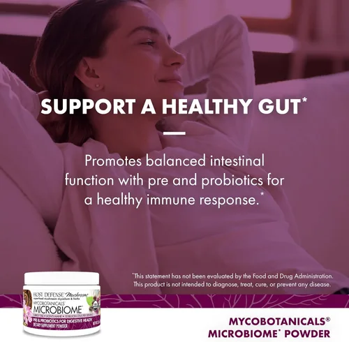 Miniatura 4 de Host Defense MycoBotanicals Microbiome* Powder - Suplemento de apoyo a la salud digestiva e inmunológica - Suplemento de salud intestinal con cola