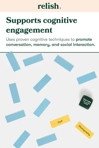 Miniatura 5 de Relish - Juego de cartas de conversación Dementia Game, Link & Think Hobbies - Actividades y productos para el Alzheimer, juegos y juguetes