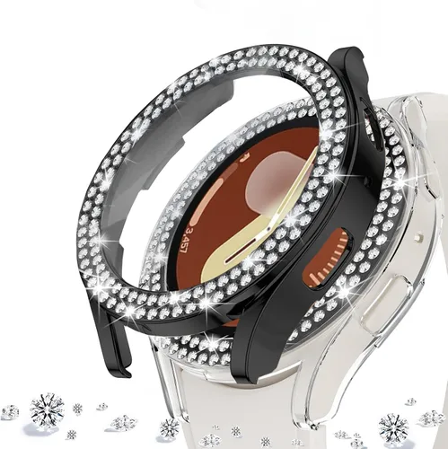Miniatura 83 de DEALELE Paquete de 1 + 3 fundas y protector de pantalla compatible con Samsung Galaxy Watch FE / 5/4 de 1.575 pulgadas, funda protectora