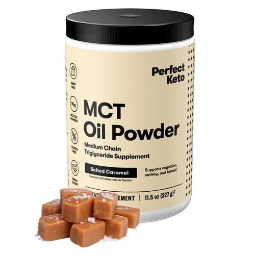 Perfect Keto 7g de polvo de aceite MCT, suplemento de triglicéridos de cadena media, crema de café sin lácteos para dieta Keto, mezcla de aceite MCT