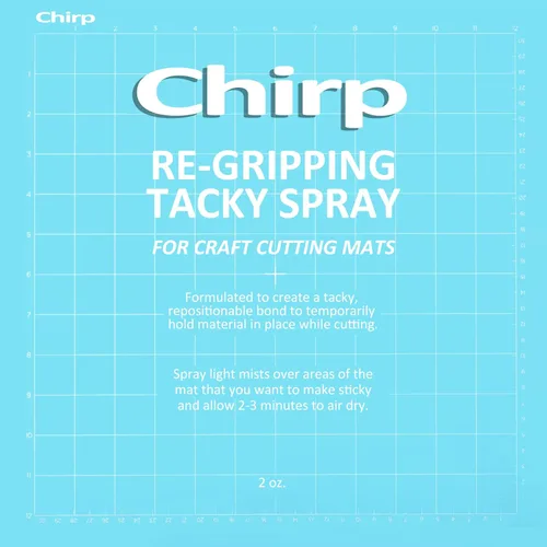 Chirp Spray adhesivo para alfombrillas de corte para manualidades – Revive la adherencia en tus alfombrillas para vinilo, arte, álbumes de recortes