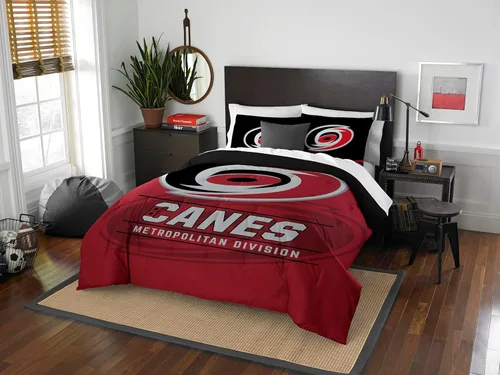 Miniatura 21 de Juego de edredón y funda de almohada para cama individual o matrimonial/queen, con licencia oficial de la NHL