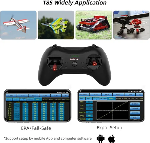 Miniatura 5 de Radiolink F121 FPV Mini RC Drone RTF con cámara para adultos y niños principiantes, cuadricóptero RC cepillado de 4.764 in, 2 baterías con estuche