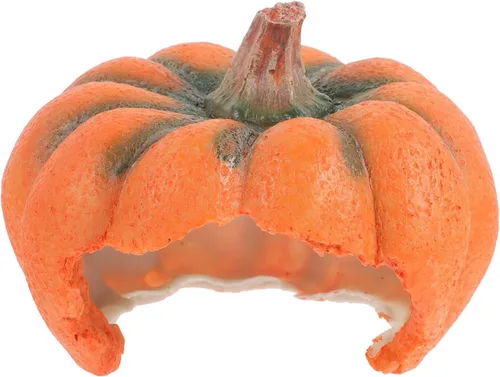 Miniatura 5 de Ipetboom Decoración de pecera de acuario Adornos de resina de dibujos animados Casa de refugio de calabaza Estatua de calabaza Estatua de cría Cueva