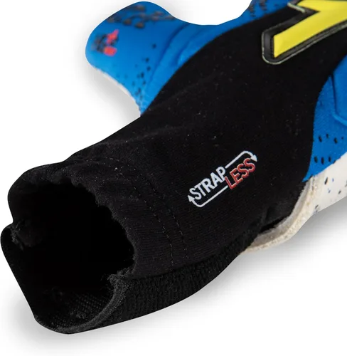 Miniatura 4 de Rinat Kronos 10:22 Guante de portero de césped – Guantes de portero de fútbol duraderos con palma de látex HGP+, corte negativo para un ajuste Azul