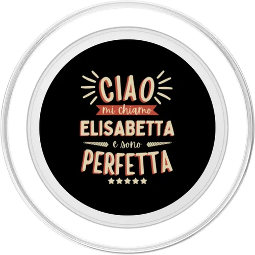 Miniatura 2 de Elisabetta Idea Regalo Personalizzata Amica Nome Divertente PopSockets MagSafe PopGrip for iPhone