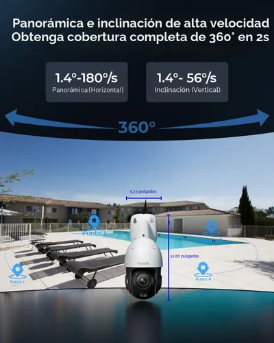 Miniatura 5 de REOLINK Cámara PTZ PoE 4K UHD para seguridad al aire libre, panorámica de 360° e inclinación de 90° para seguimiento automático, zoom óptico 5X
