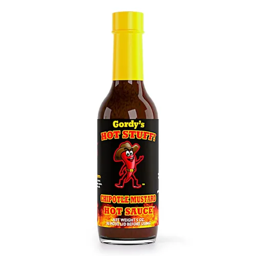 Miniatura 5 de Gordy's Hot Stuff! Salsa picante gourmet, hecha en Texas con chiles rojos para un sabor rico y complejo, hecha a mano en pequeños lotes, totalmente