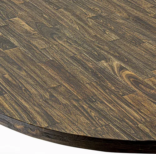 Miniatura 5 de East West Furniture I2VE5-703 - Juego de mesa y sillas de cocina de 5 piezas, incluye una mesa de comedor redonda con pedestal y 4 sillas de comedor