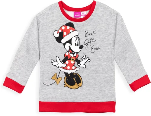 Miniatura 2 de Disney Mickey Mouse Minnie Mouse - Conjunto de sudadera de vellón y leggings de Navidad para niñas de bebé a niño grande
