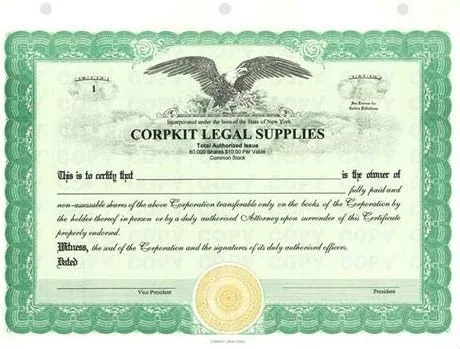 Miniatura 8 de Corpkit personalizado Hotstamp Thriftkit Corporate Kit con actas impresas y estatutos/acuerdo operativo, carpeta, funda, sello corporativo, Negro