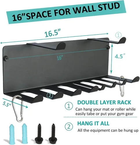 Miniatura 5 de Soporte multiusos para gimnasio, bandas de resistencia, accesorios de gimnasio en casa, bandas de fitness, ganchos resistentes para bandas