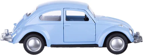 Miniatura 5 de Berry President 1967 Clásico Beetle Bug Vintage 1/32 Escala Diecast Metal Coche de Juguete con tracción trasera para Regalo/Niños (Azul Cielo)
