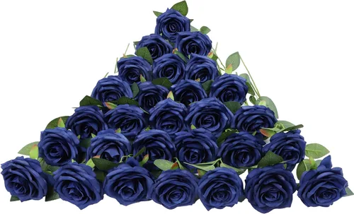 Miniatura 51 de LVEFIT 12 rosas artificiales de seda de color naranja quemado, ramo de rosas de seda de tallo largo para bodas, despedidas de soltera, fiestas