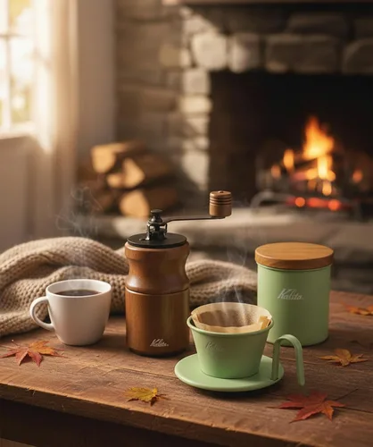 Miniatura 3 de Kalita Kalita - Molinillo de café de madera, molinillo de aluminio estable granular alto KH-10BR ac, marrón, grosor ajustable, molinillo de café