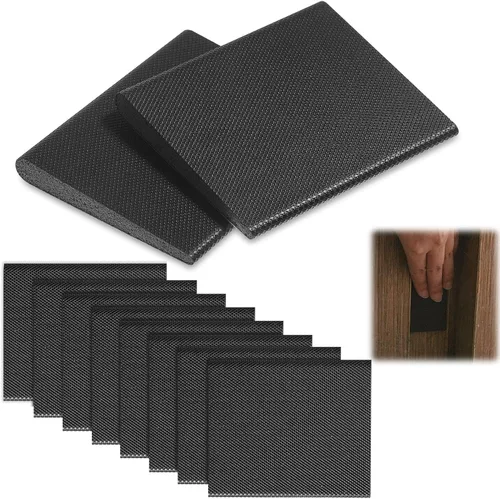 Miniatura 9 de Zonon 20 sellos autoadhesivos para esquinas de puerta, burletes para marco de puerta, espuma de esquina para protección contra la intemperie, Marrón
