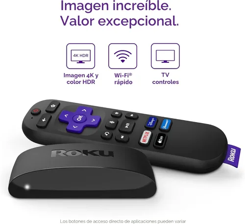 Miniatura 2 de Roku Express 4K+ Dispositivo de transmisión Roku 4K/HDR con control remoto por voz, TV gratis y en vivo