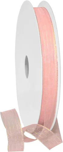 Miniatura 19 de Morex Ribbon Harmony Metallic, envoltura de regalos, decoración de boda, lazos, brillo brillante, 5/8" x 50 yardas, aguamarina