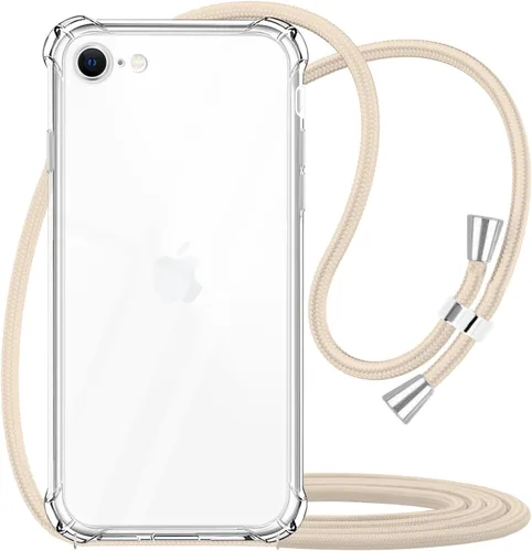 Miniatura 8 de Funda cruzada para iPhone 13 Mini, transparente, ajustable, para el hombro, correa de cordón, para mujeres y niñas, funda protectora delgada suave
