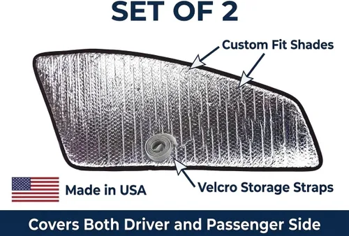 Miniatura 5 de Juego de 2 parasoles reflectantes para ventana lateral de asiento delantero para Toyota Camry Sedan Camry Hybrid 2018 2019