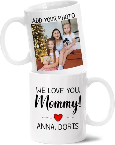 Miniatura 10 de Taza personalizada para abuela, taza con foto personalizada para abuela, regalo de cumpleaños para abuela, taza de café con foto personalizada, taza