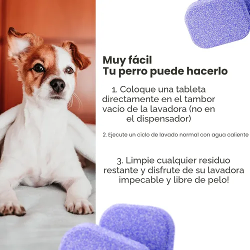 Miniatura 6 de Tabletas limpiadoras para lavadora Ultra - Fórmula 40% más fuerte: diseñadas para dueños de mascotas, elimina residuos, suciedad y olores