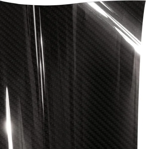 Miniatura 7 de VViViD+ - Rollo de película de vinilo con acabado verdadero brillante, tipo fibra de carbono, negro (1 pie x 1.5 metros)