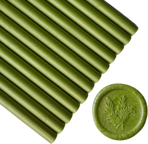 Miniatura 21 de Seal - 12 barras de cera para sellar cera con pistola de pegamento, palitos de cera para sellar cera, ideales para tarjetas, sobres, envoltura
