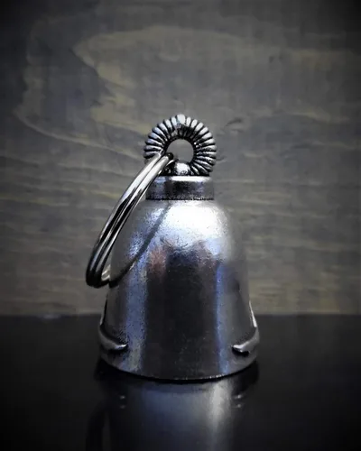 Miniatura 6 de Bravo Bells Trucker Ladies Bell - Accesorio de campana de motociclista o llavero para buena suerte en la carretera, plateado