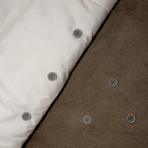 Miniatura 2 de Clips de edredón accesorios para armas, 24 piezas de botones de silicona grises, 100 pines de plástico de 1 pulgada, 100 pines de plástico de 0.6