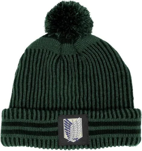 Miniatura 3 de Ripple Junction Attack on Titan Temporada 3 Scout Regiment Gorro de punto acanalado verde, Verde