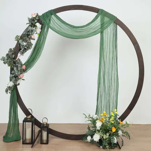 Miniatura 51 de Efavormart - Camino de mesa de gasa verde salvia de 10 pies, tela de gasa de 120 pulgadas para bodas de jardín botánico, eventos de primavera