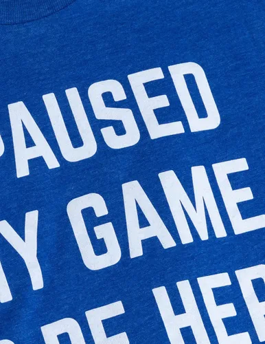 Miniatura 5 de Camiseta con leyenda en inglés I Paused My Game to Be Here, divertida camiseta humorística para hombres o mujeres, humor para jugadores