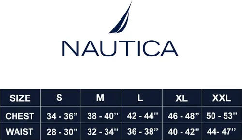 Miniatura 6 de Nautica Conjunto de capa base de manga larga para hombre, cuello redondo, waffle, ropa interior térmica