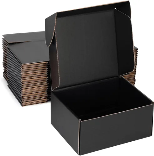 Miniatura 27 de Cajas de envío pequeñas de 9 x 6 x 2 pulgadas (paquete de 25) – Cajas de cartón corrugado blancas resistentes para pequeñas empresas, comercio Blanco