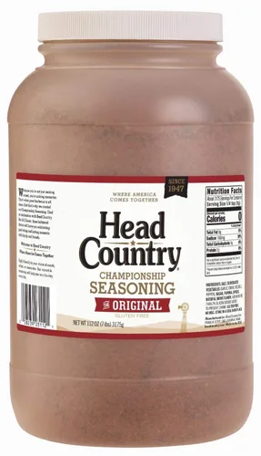 Head Country Championship - Condimento para barbacoa, sabor original, tamaño XL, jarra de 7 libras, condimentos y frotaciones para barbacoa,